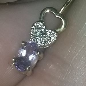 925 STERLING VERMEIL DIAMOND EARRINGS- drawer 1000